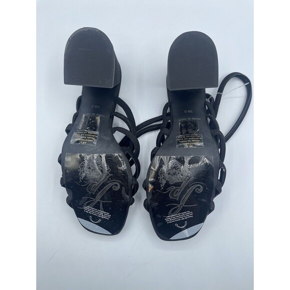 FREE PEOPLE Colette Cinched Block Heel Sandals, Black, EU39.5/US9 NWOB - Picture 16 of 16